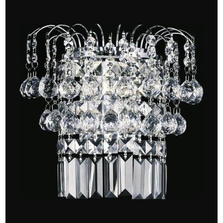 Cwi Lighting 2 Light Wall Sconce With Chrome Finish 8021W11C